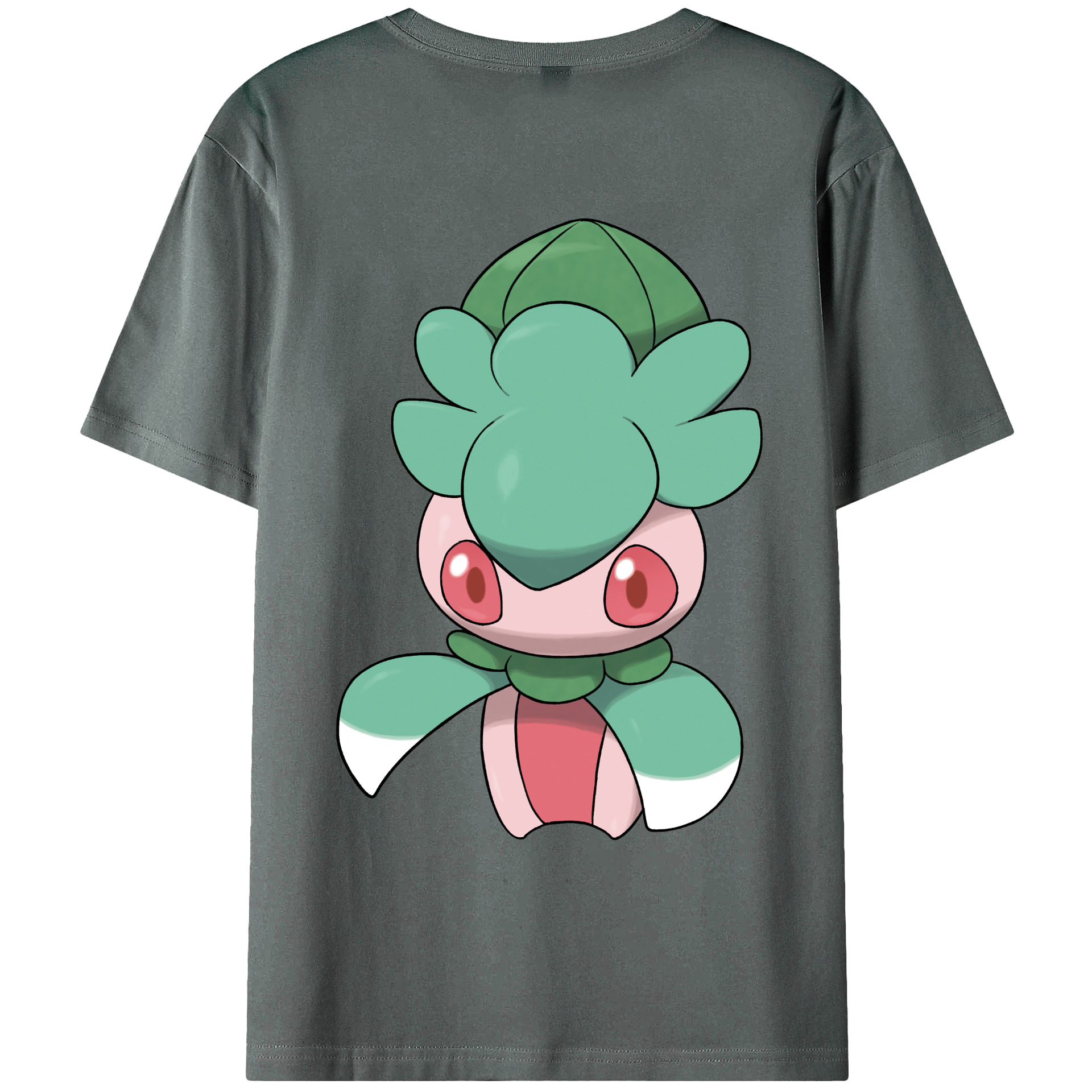 （画像用） ポケットモンスター Pokémon 綿100％ メンズ半袖Tシャツ（バックプリント） 通気性